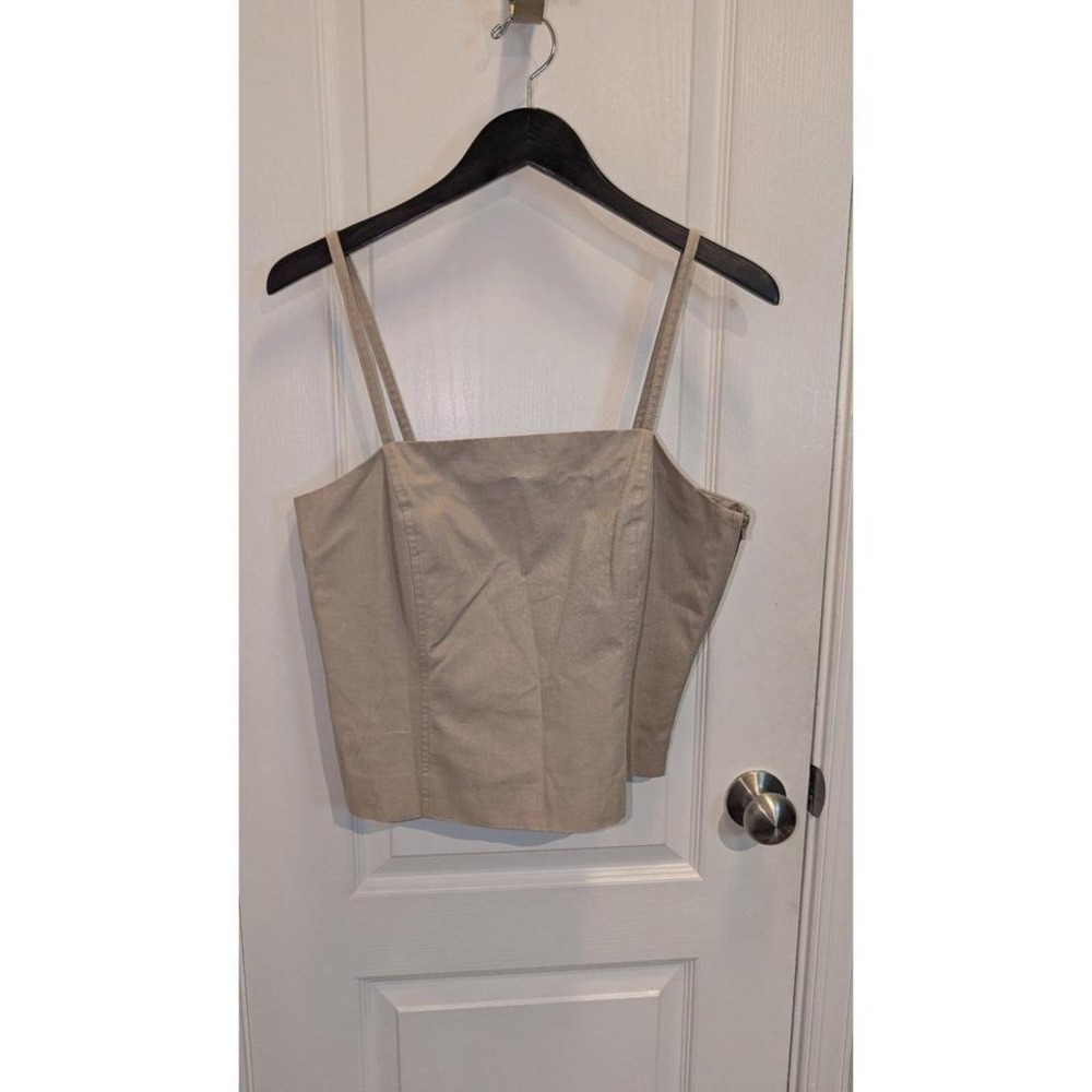 Ann Taylor‎ Khaki Cropped Tank Size Large